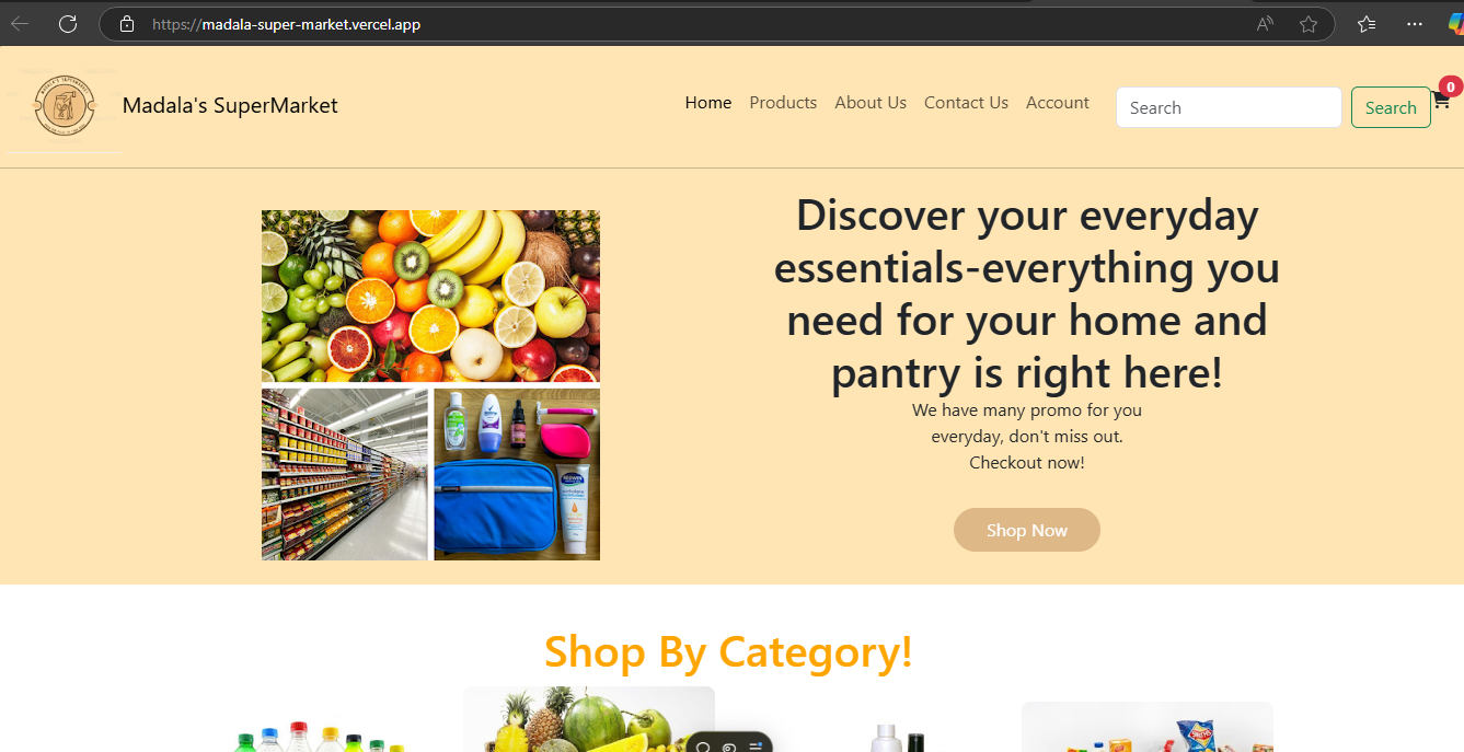 E-commerce Platform Screenshot